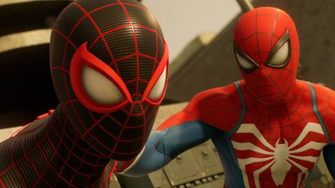 Miles and Peter in Marvels Spider-Man 2 (2023)