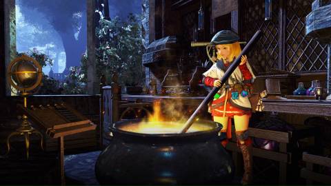 Mixing a potion in Black Desert Online
