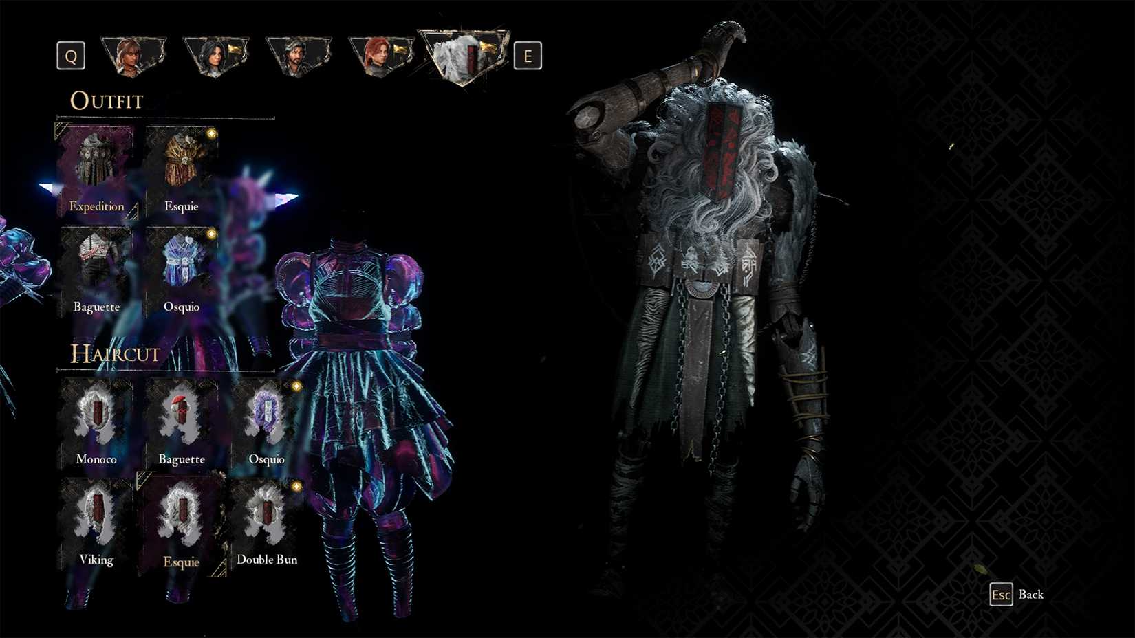 Haircut Esquie untuk Monoco di Clair Obscur Expedition 33