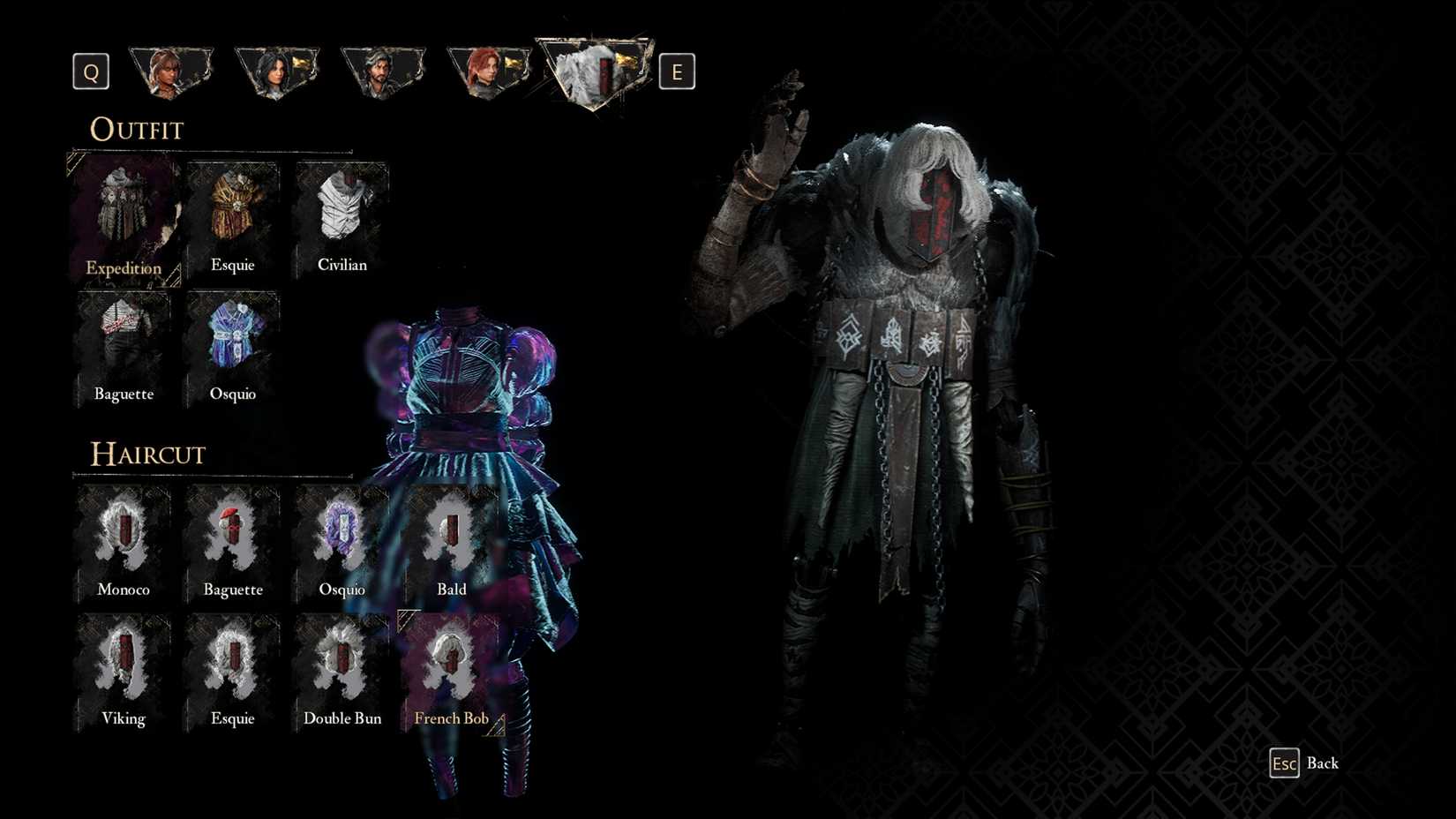 Haircut French Bob untuk Monoco di Clair Obscur Expedition 33