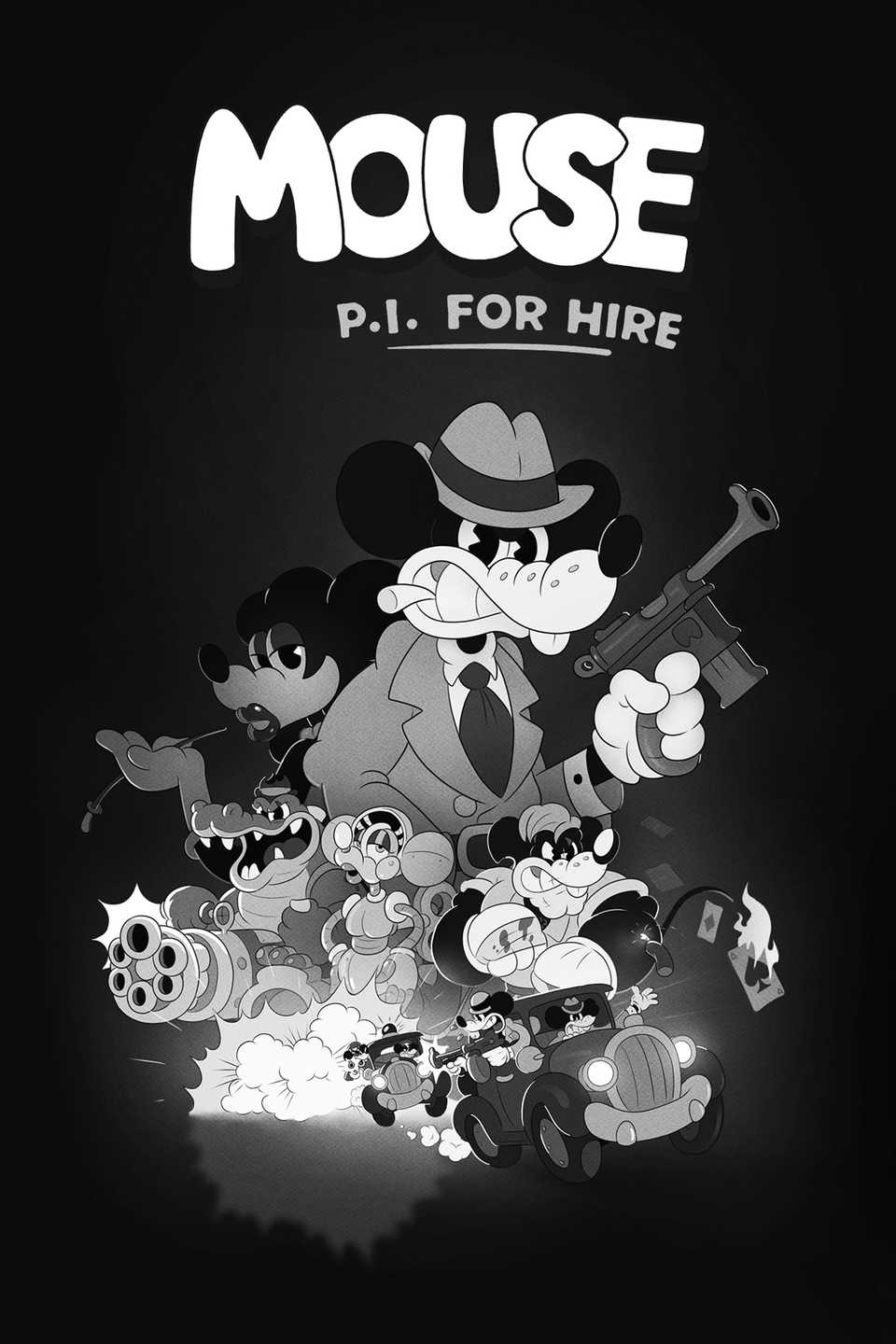 MOUSE P.I. For Hire Tag Page Cover Art