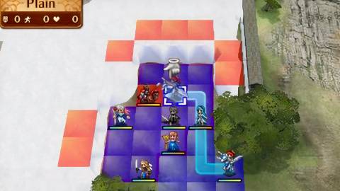 Moving on a grid in Fire Emblem Fates