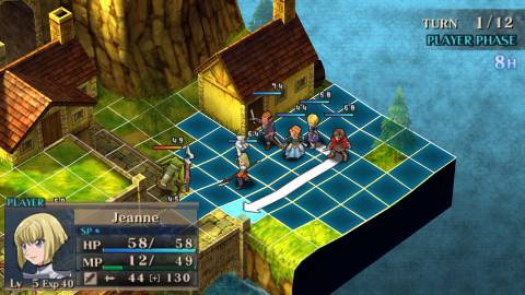 Moving on a grid in Jeanne d'Arc