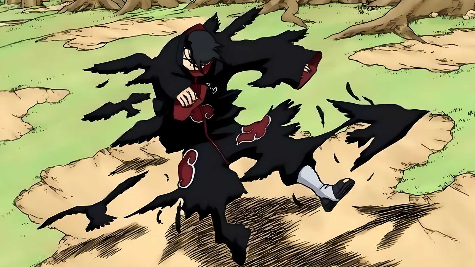naruto itachi crow clone jutsu