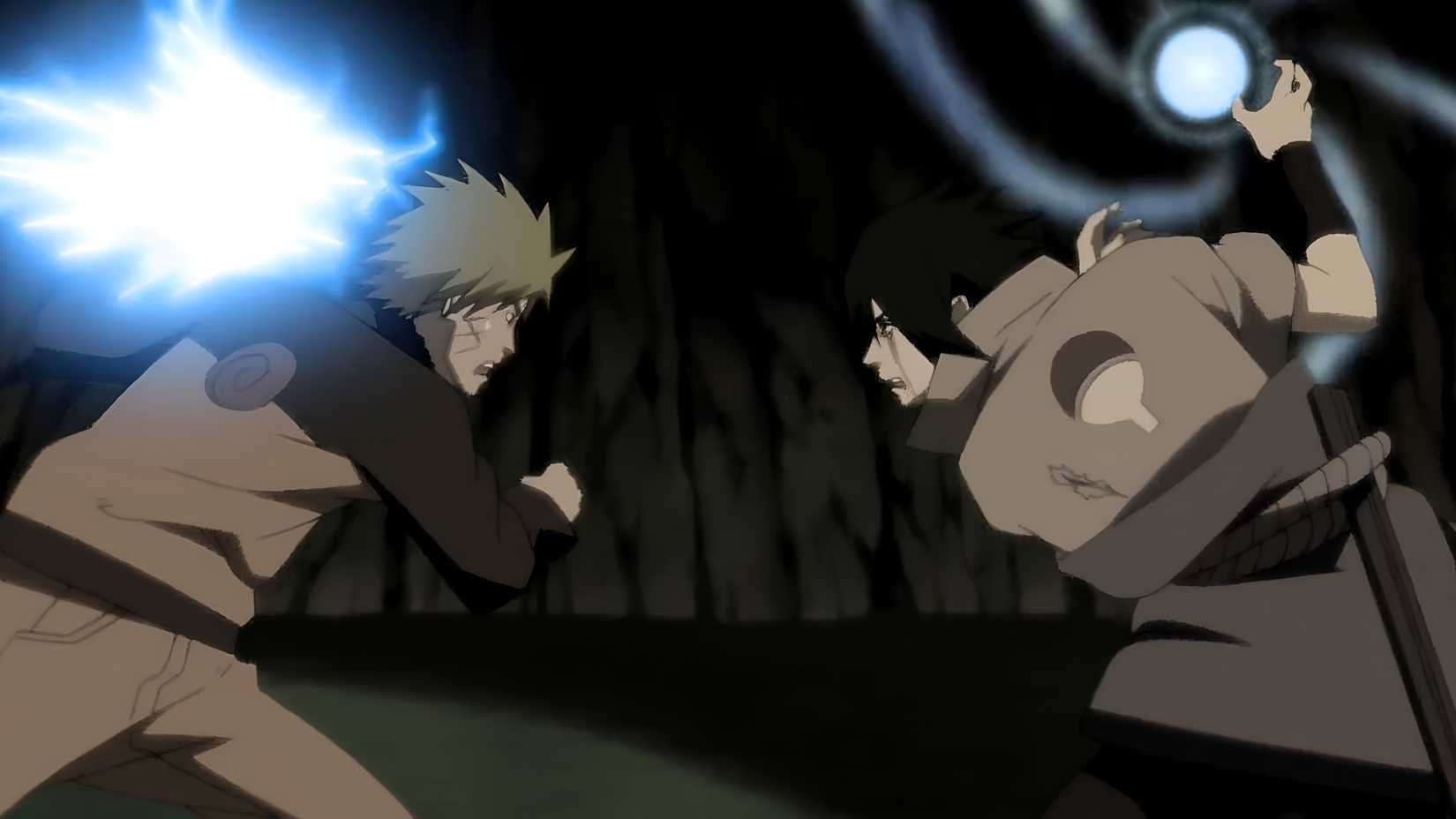 naruto sasuke using rasengan