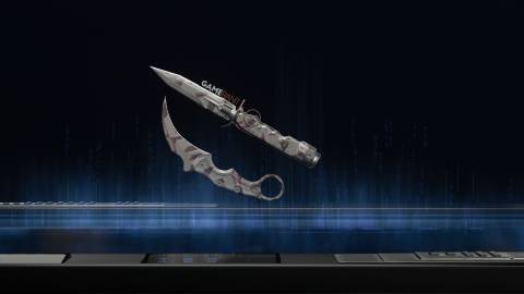 Network Camo Preview on the Ballistic Knife - Black Ops 7