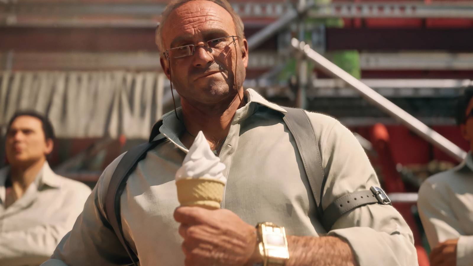 No Law Reveal Trailer Man Eating Ice Cream