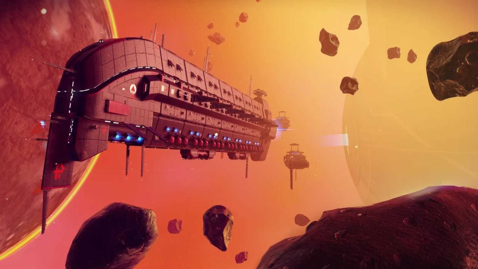 Nave espacial massiva em No Man's Sky