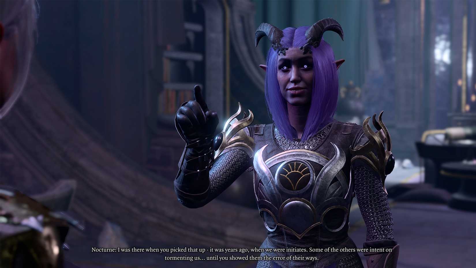 nocturne talking to shadowheart in bg3