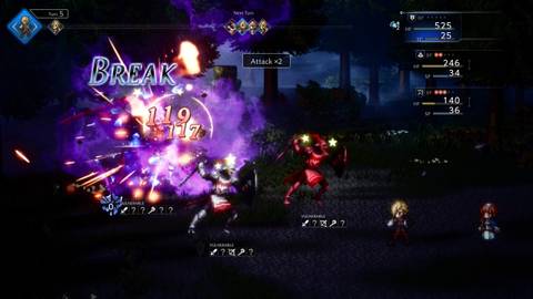 Octopath Traveler 0 Break Mechanic interrupts special attacks from bosses