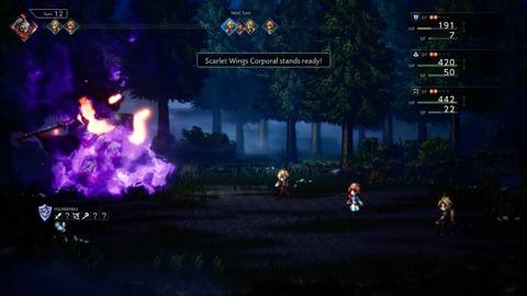 Octopath Traveler 0 Boss prepares special attack