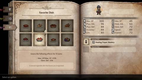 Octopath Traveler 0 Selecting Favorite Dish (2)
