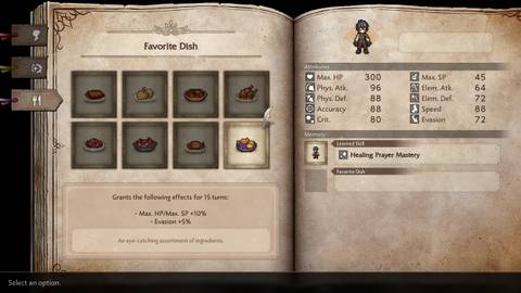 Octopath Traveler 0 Selecting Favorite Dish (3)