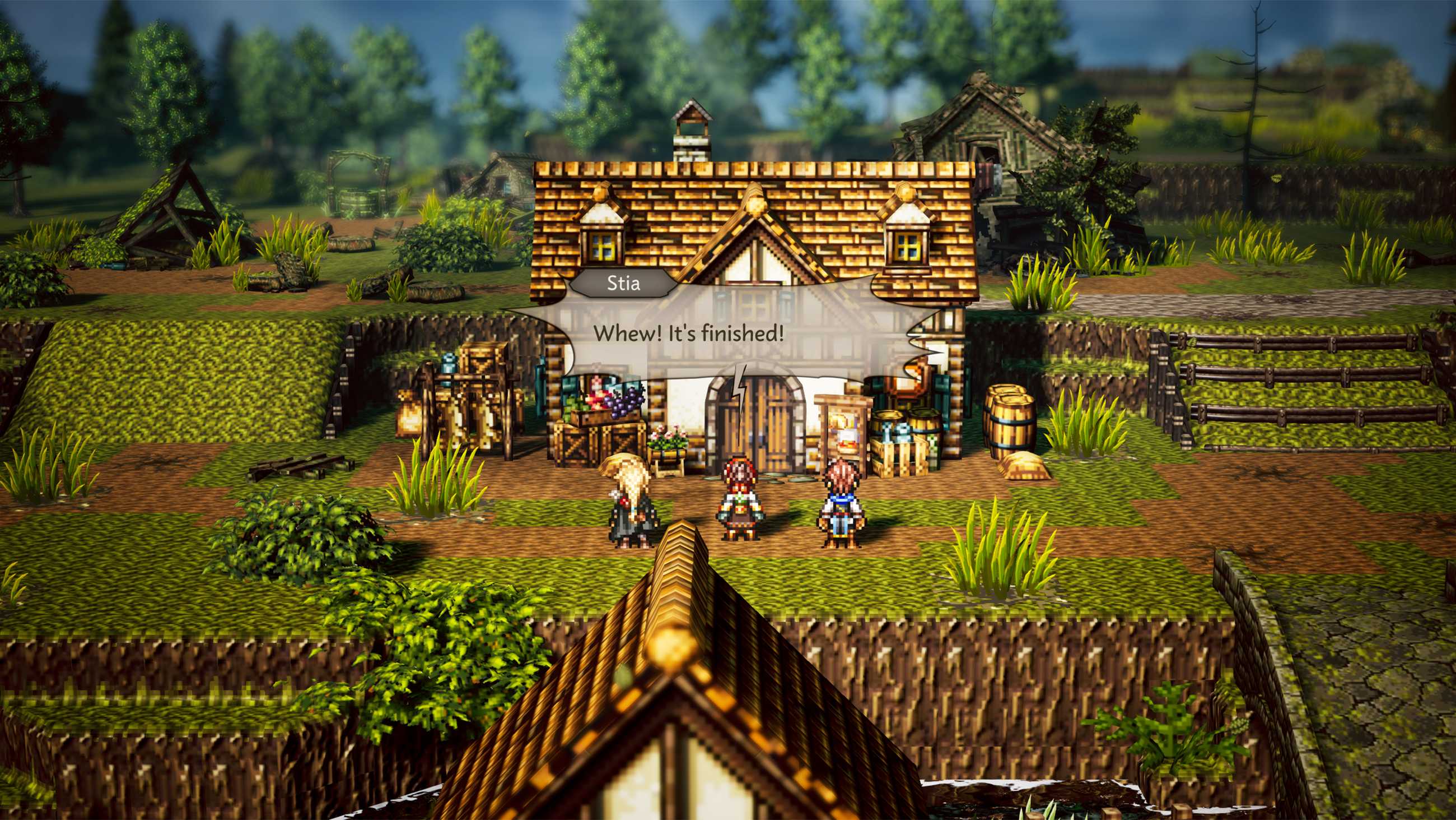 Octopath Traveler 0 Wishvale Building a Tavern