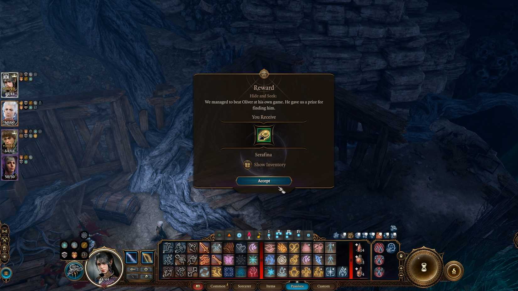 oliver reward ring of shadows in bg3