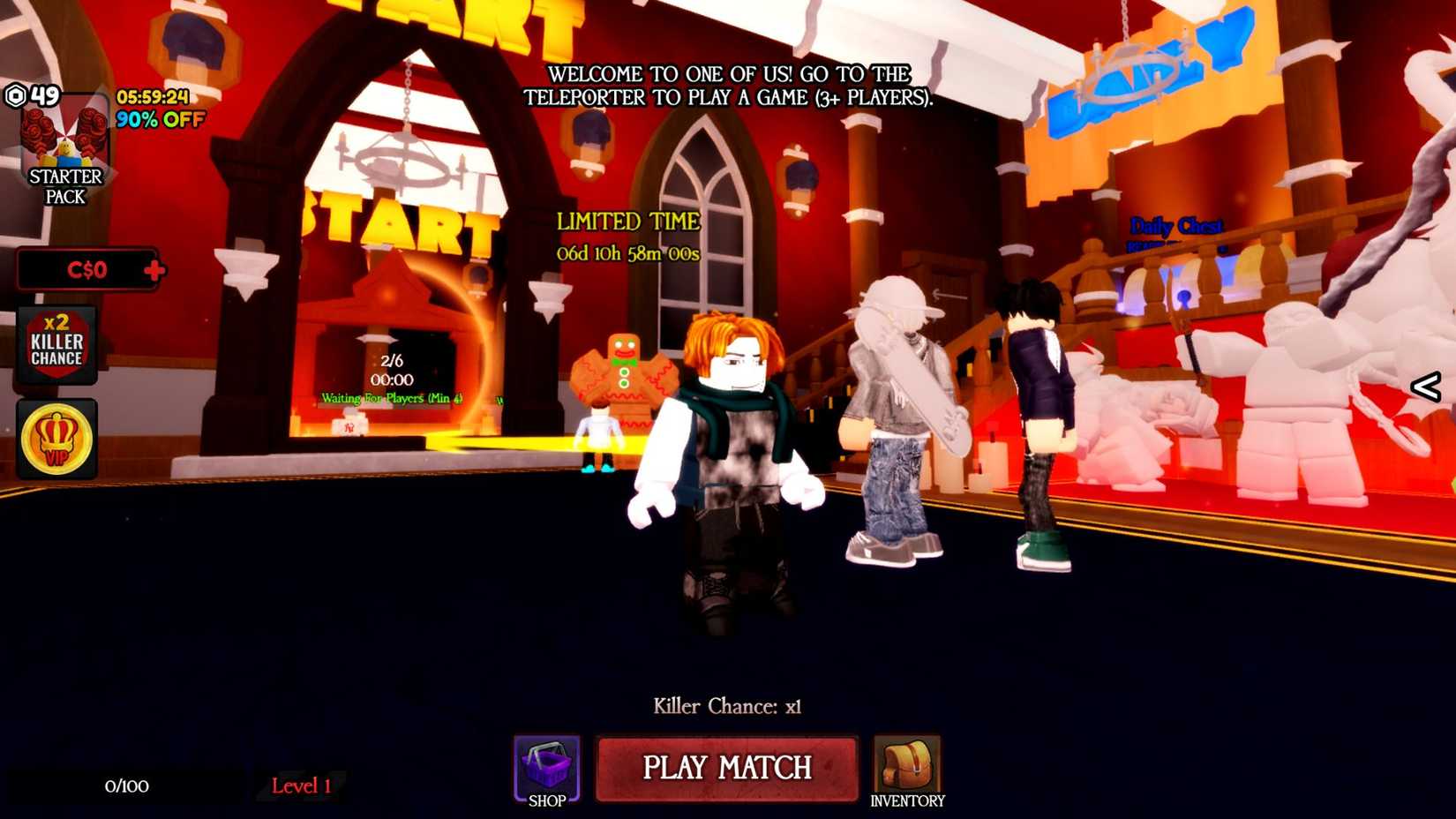 Roblox One of Us Codes