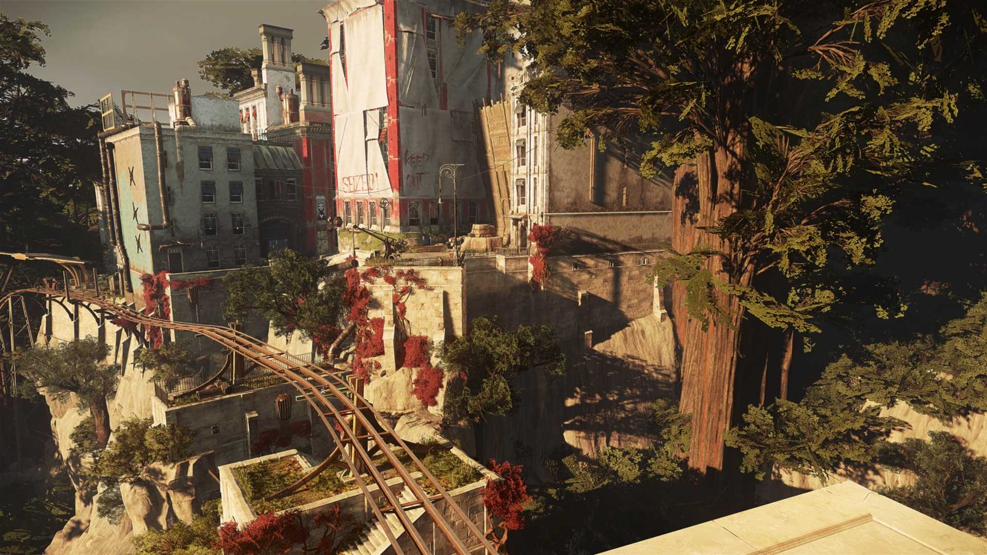 Overlooking the city in Dishonored 2