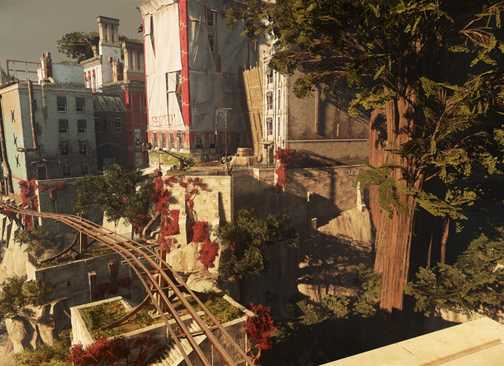 Overlooking the city in Dishonored 2