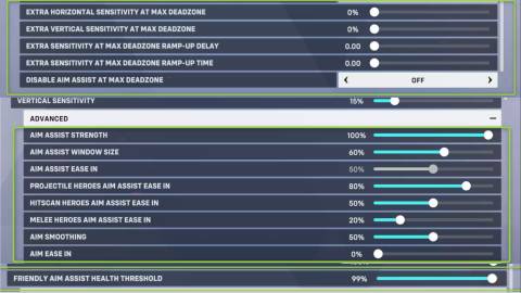 overwatch 2 aim assist season 20 new features extra sensitivity sliders aim assist health thresholds