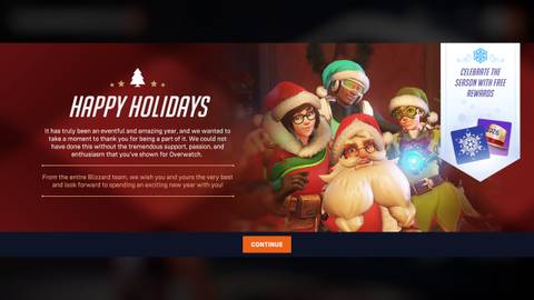 overwatch 2 winter wonderland 2025 gifts free player icons new years 2026
