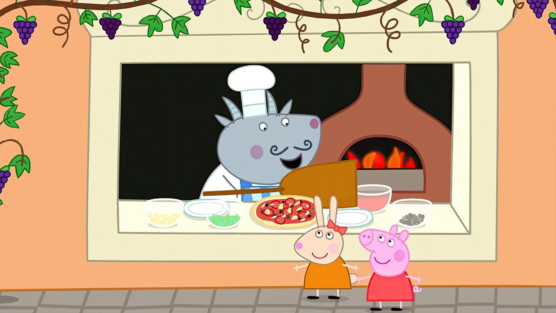 Peppa Pig World Adventures game pizza