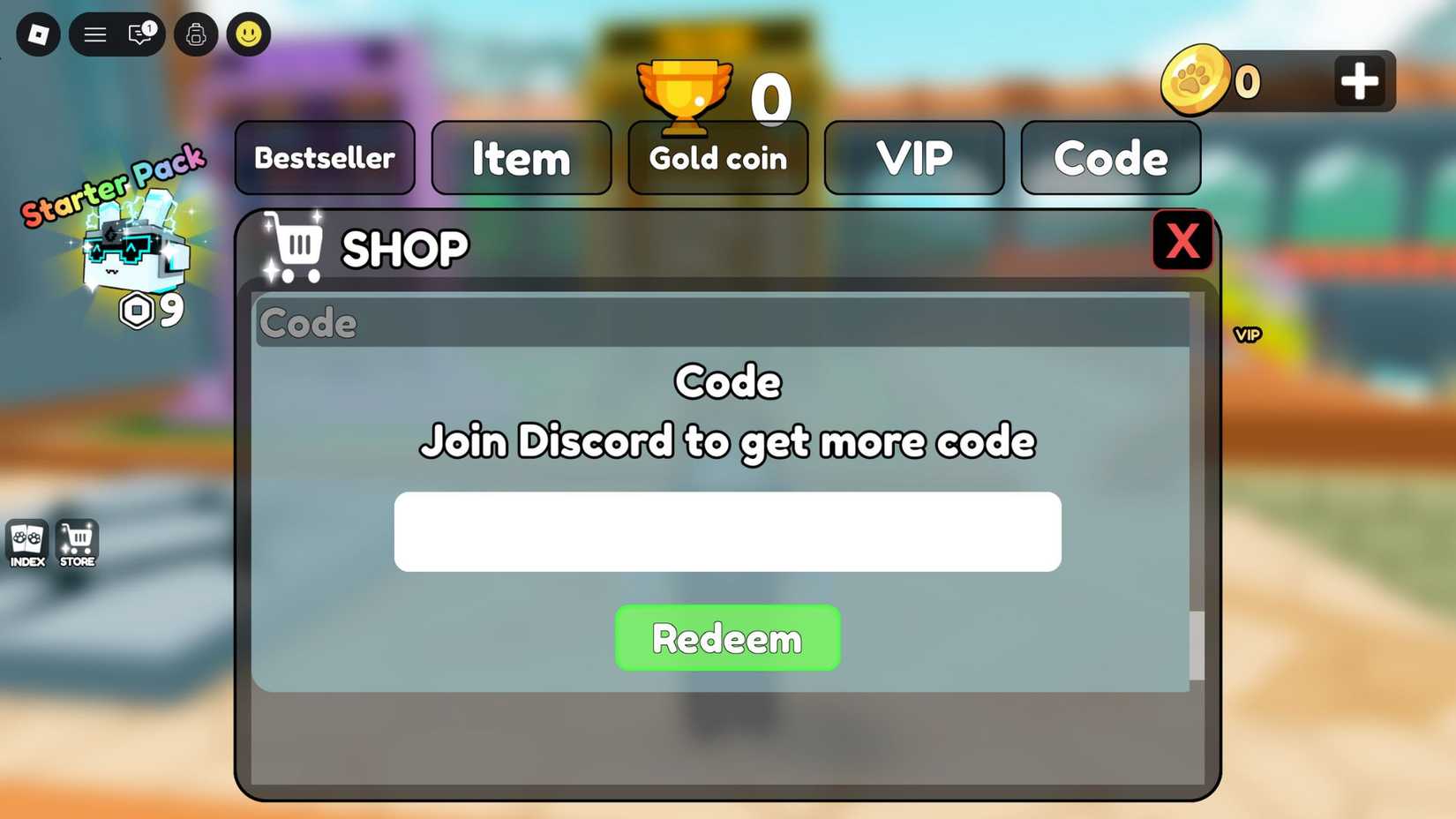 Pet Capture Adventure the codes tab