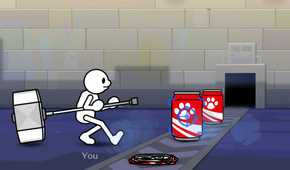Playing a factory mini-game in Rhythm Heaven Groove