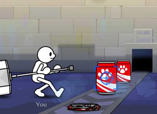 Playing a factory mini-game in Rhythm Heaven Groove