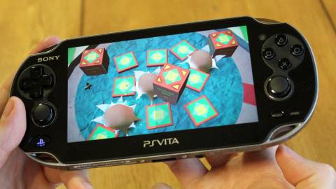 Playing Tearaway on a PS Vita (2013)