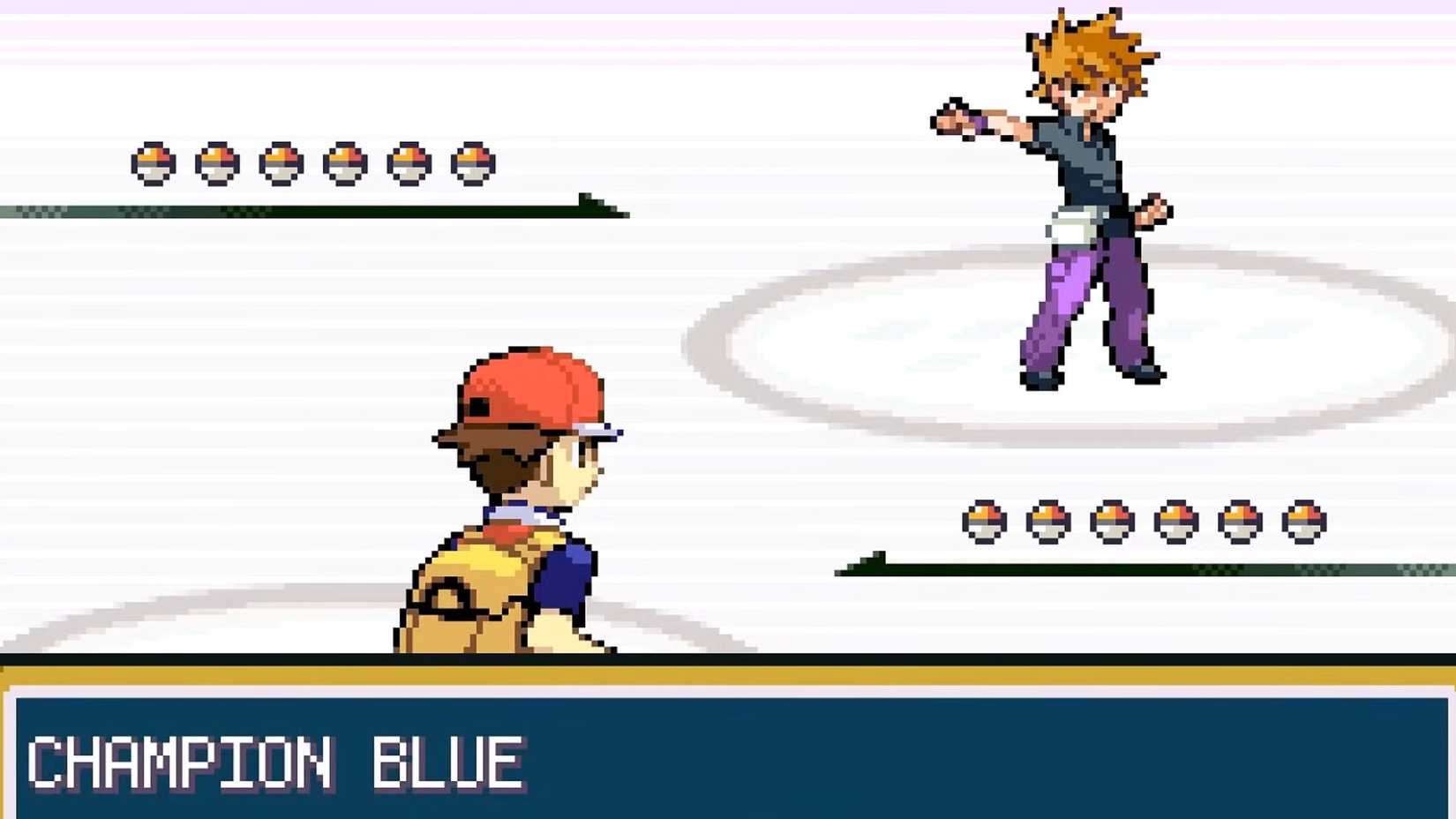 Pokemon FireRed and LeafGreen - the final battle against Blue-1