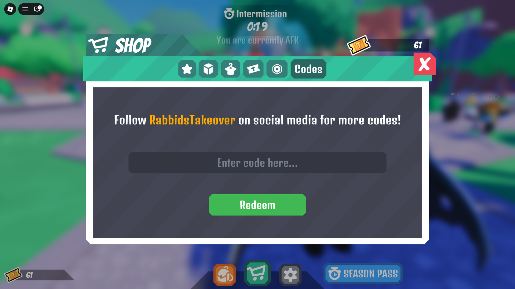 Rabbits - Takeover Codes - Fyuu