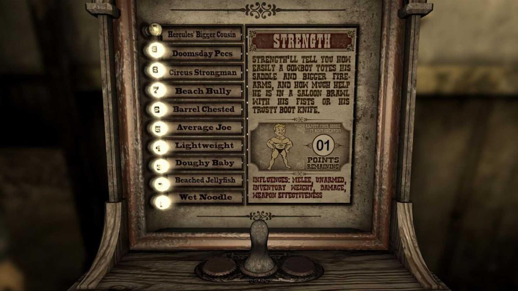 Raising stats in Fallout New Vegas (2010)
