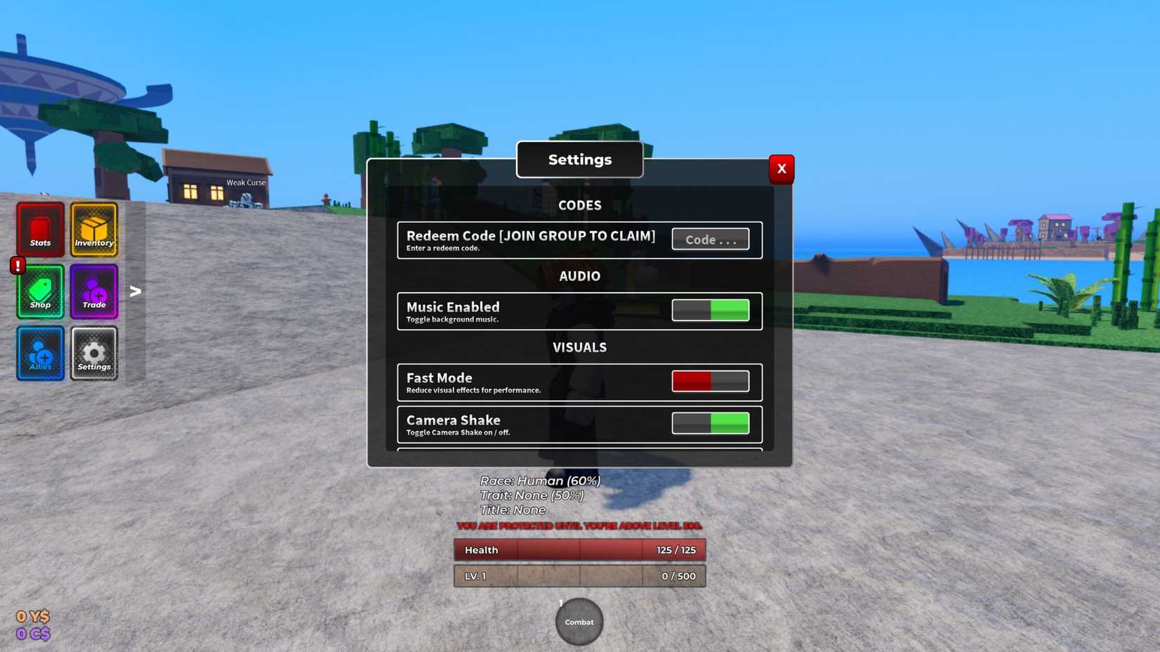 Reign Piece the codes tab