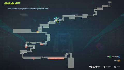 Reloadian metroidvania style map