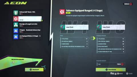 Reloadian stat upgrades