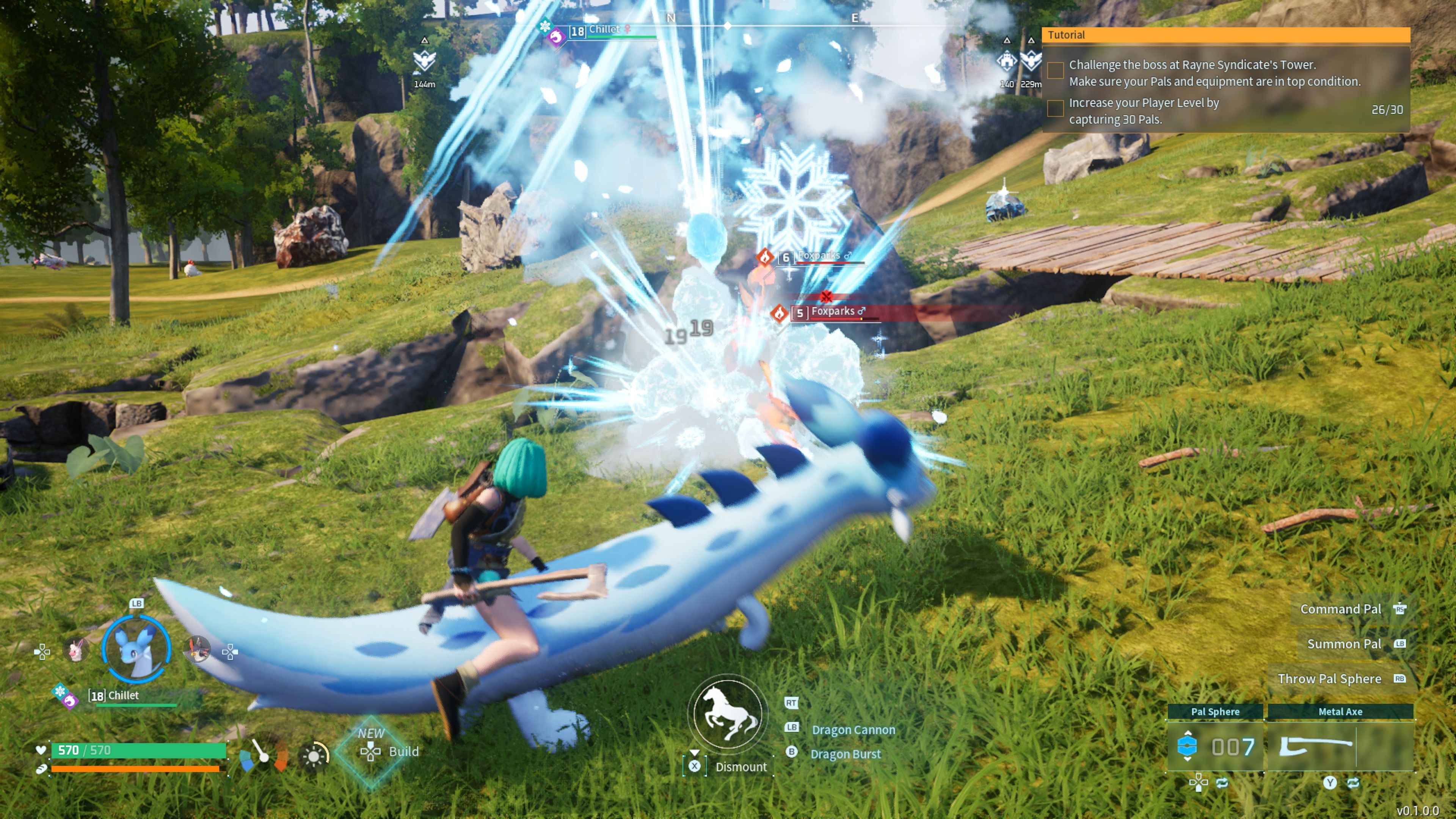 Riding Chillet in Palworld (Early Access)