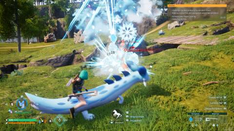 Riding Chillet in Palworld (Early Access)