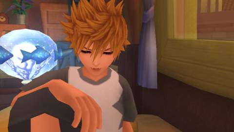 Roxas waking up in Kingdom Hearts 2 (2006)
