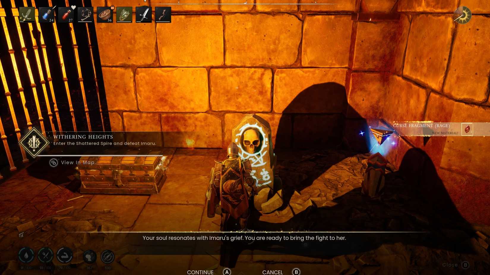 RuneScape Dragonwilds Lake of Lost Souls Curse Fragment Rage