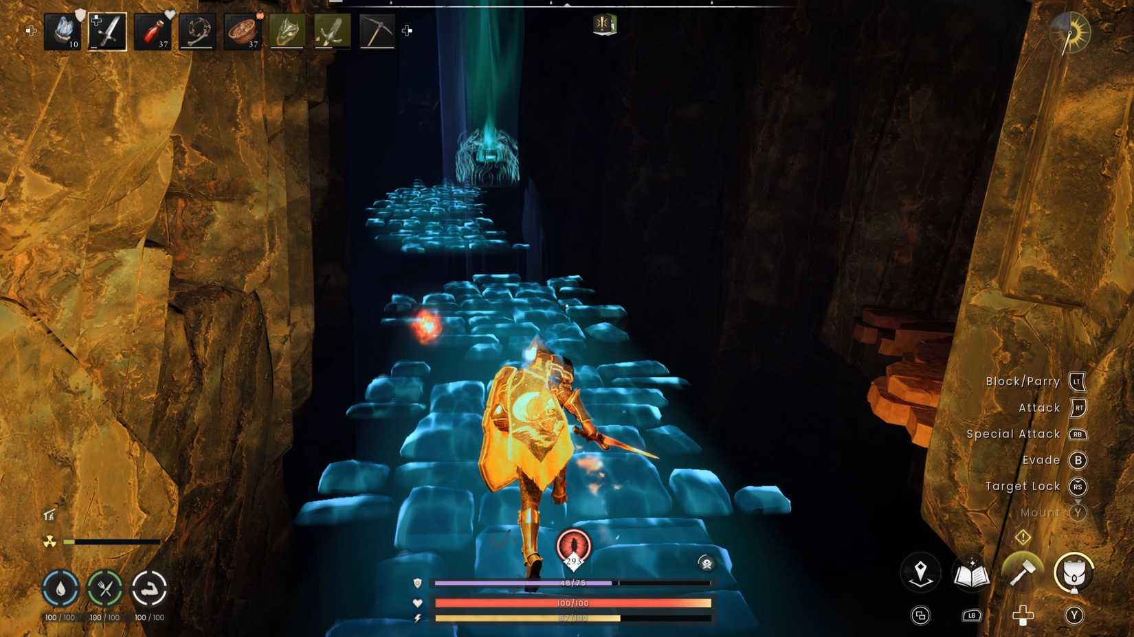 RuneScape Dragonwilds Lake of Lost Souls Dragonkin Vault Walking Over Spectral Bridge