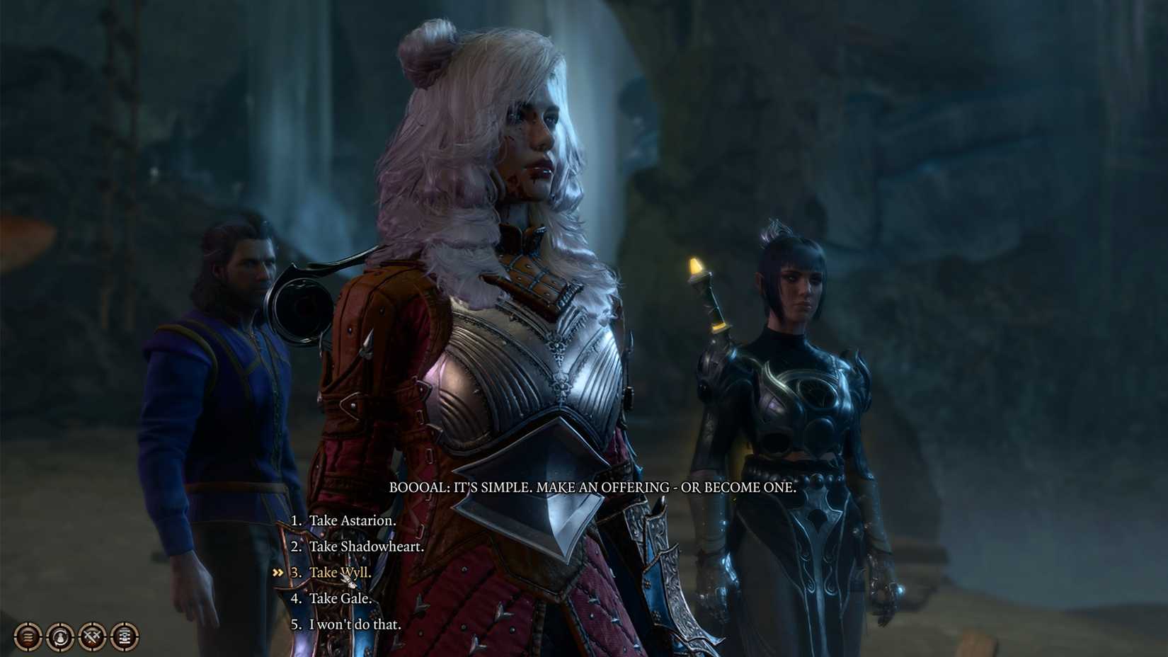 sacrfice companions for boooal in bg3