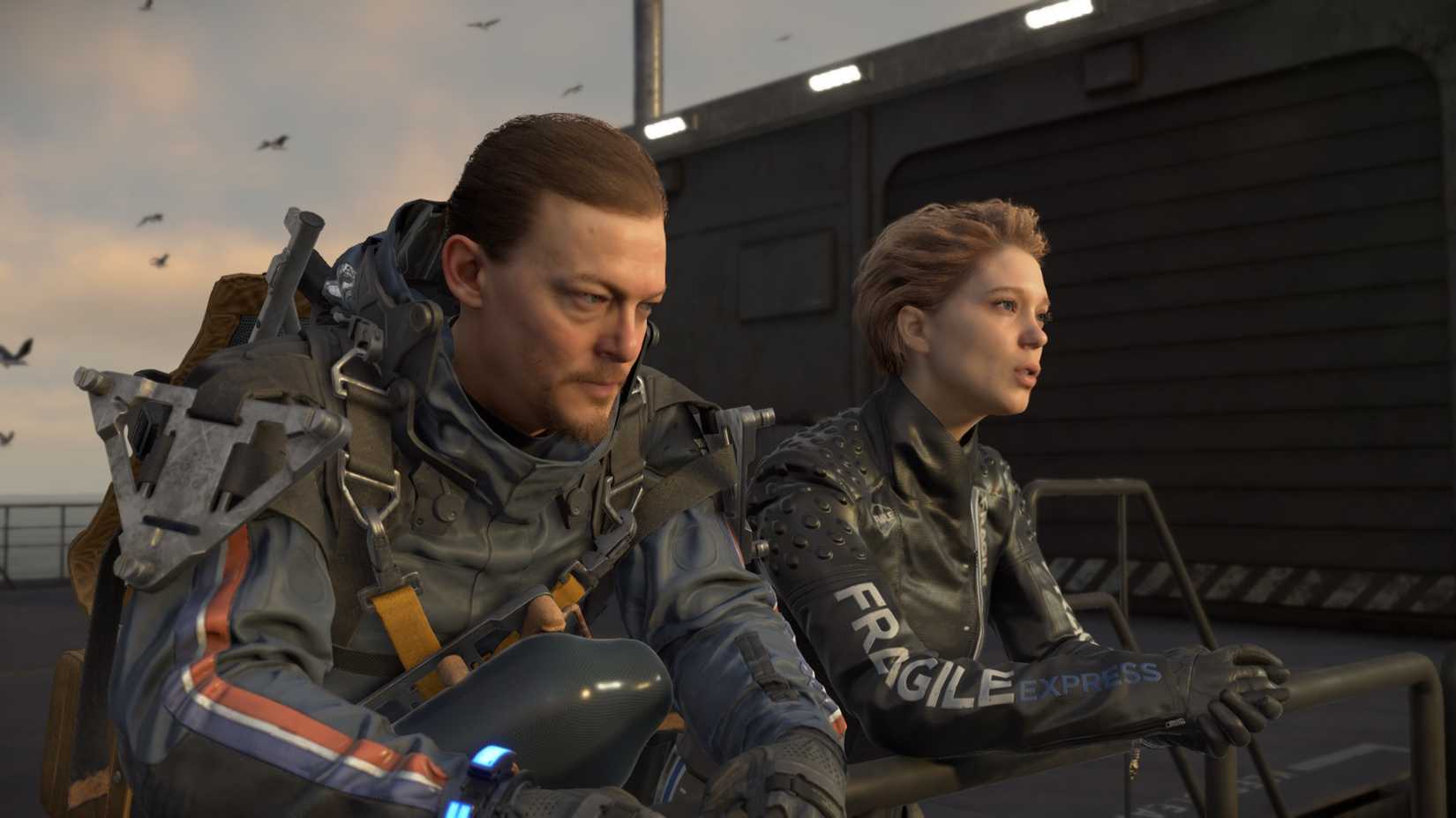 Sam and Fragile in Death Stranding (2019)