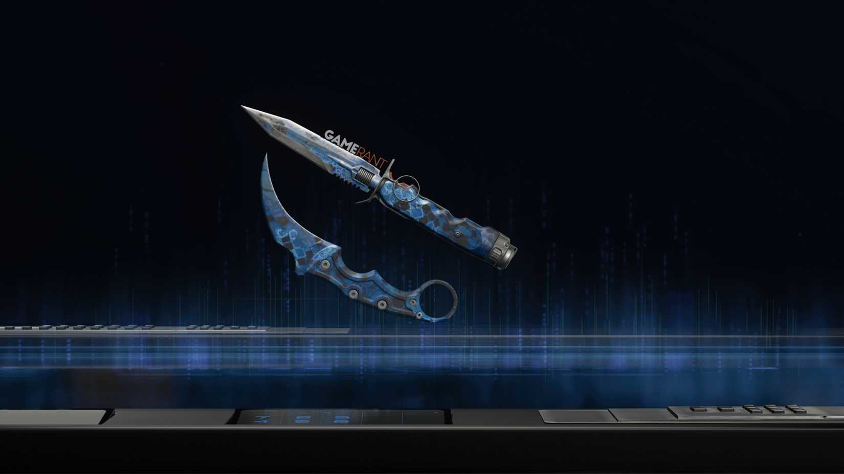 Sapphire Snake Camo Preview on the Ballistic Knife - Black Ops 7