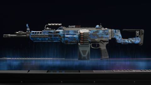 Sapphire Snake Camo Preview on the Sokol 545 - Black Ops 7