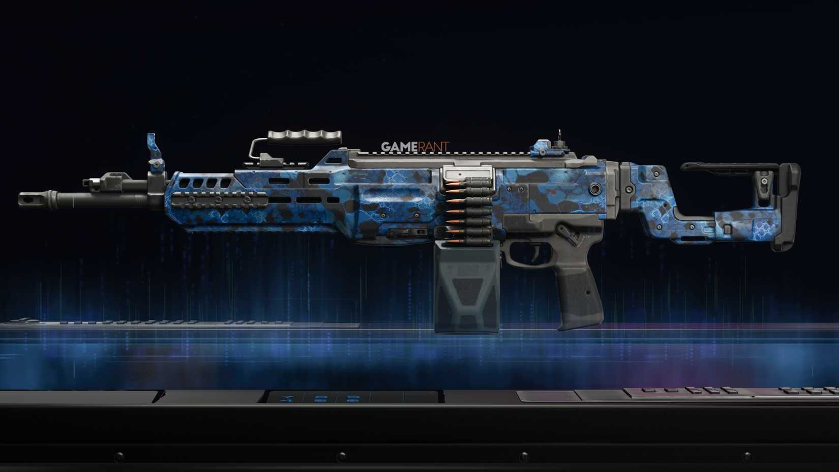 Sapphire Snake Camo Preview on the Sokol 545 - Black Ops 7
