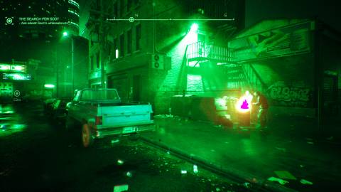 Scanning an area in RoboCop Rogue City