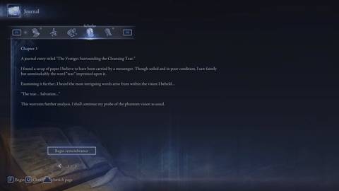 Scholar Chapter 3 Journal in Elden Ring Nightreign