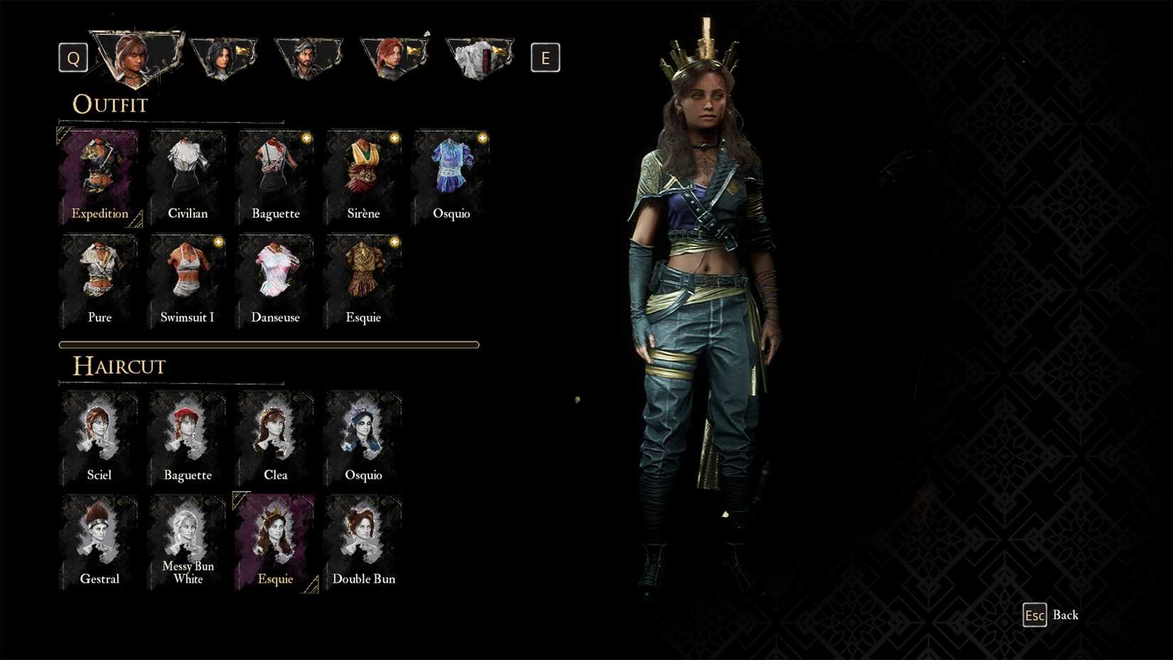 Haircut Esquie untuk Sciel di Clair Obscur Expedition 33