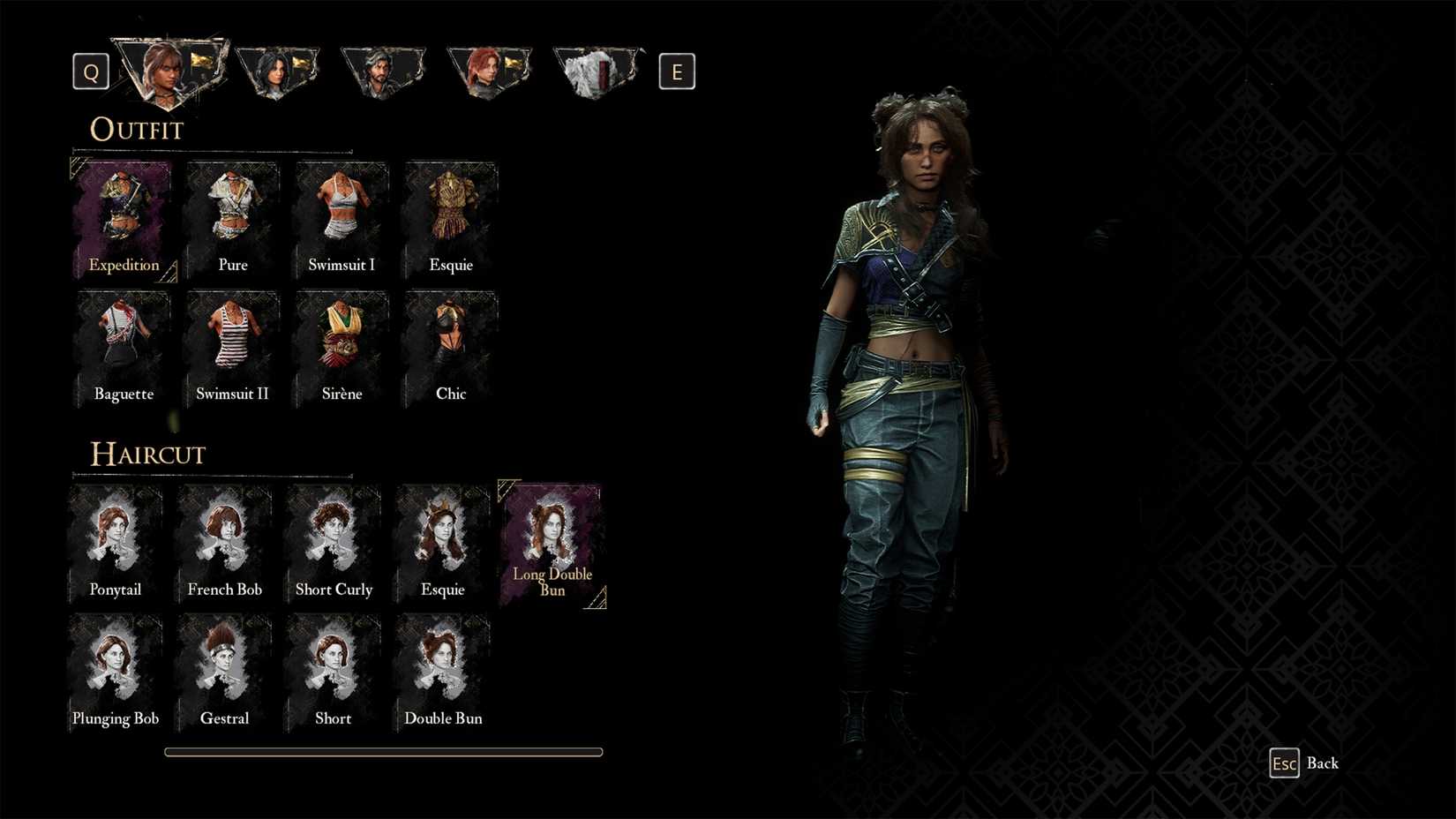 Haircut Long Double Bun untuk Sciel di Clair Obscur Expedition 33