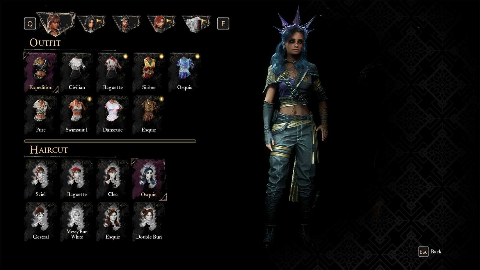 Haircut Osquio untuk Sciel di Clair Obscur Expedition 33